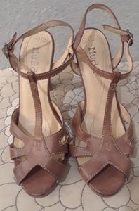 Mudd Brown Strappy Heels